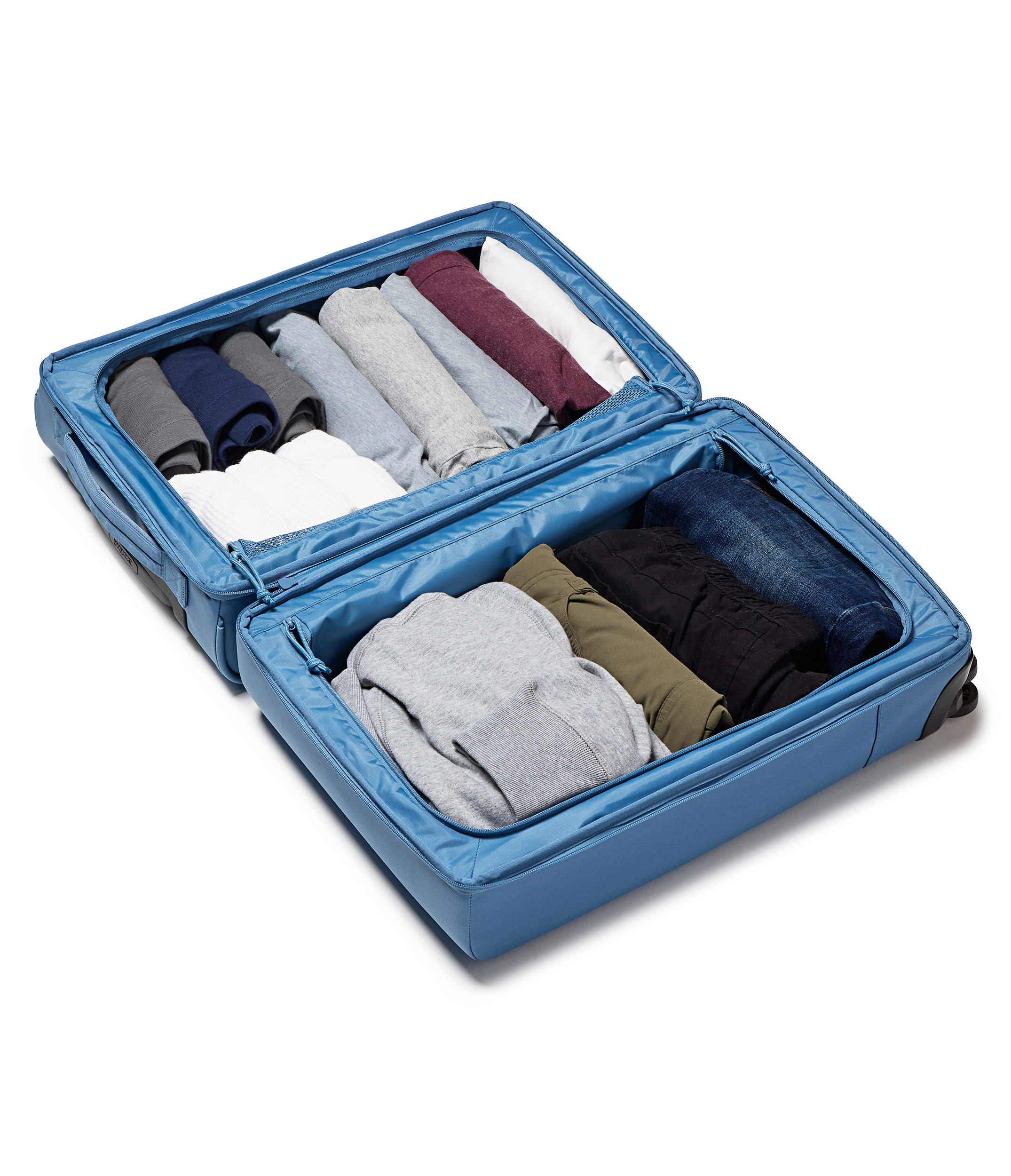 22" Carry On Luggage Packing Cubes Elemental Blue Set - Image 4